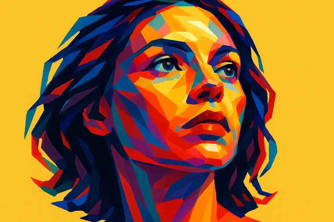 Ilustración artística en estilo pop-art que representa una figura femenina mirando hacia el horizonte con determinación y esperanza. Los colores vibrantes y la expresión serena evocan el espíritu del Renacimiento: una época de redescubrimiento, conocimiento y transformación individual. Esta imagen capta el renacer personal y cultural que caracterizó ese periodo histórico.