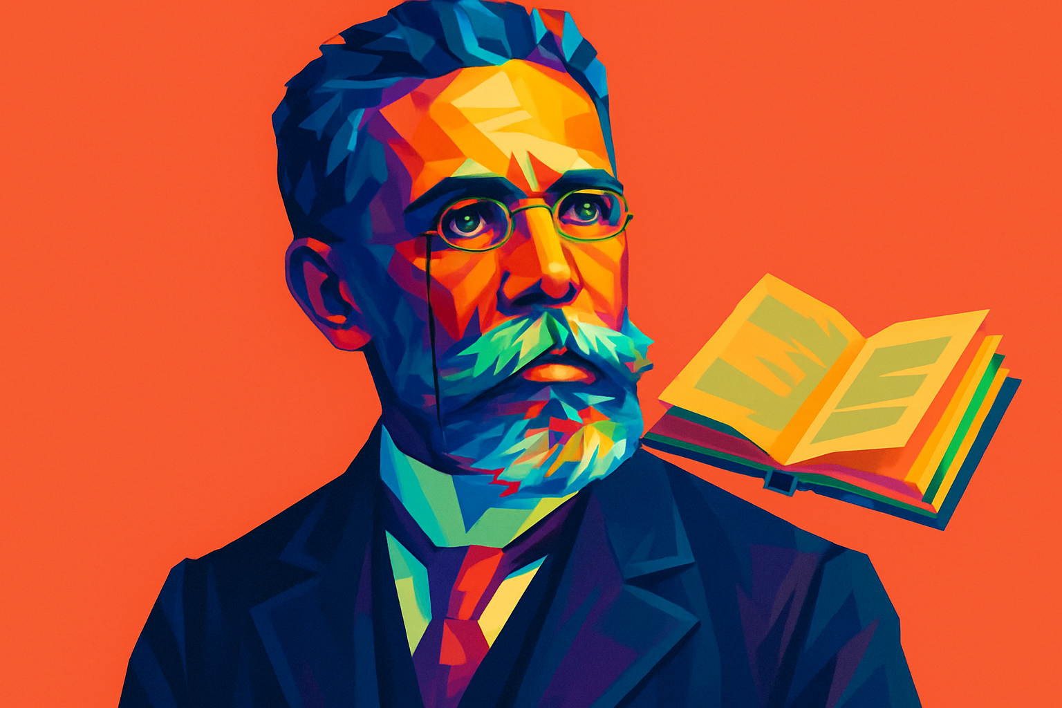Machado de Assis — renomado escritor brasileiro e um livro atrás